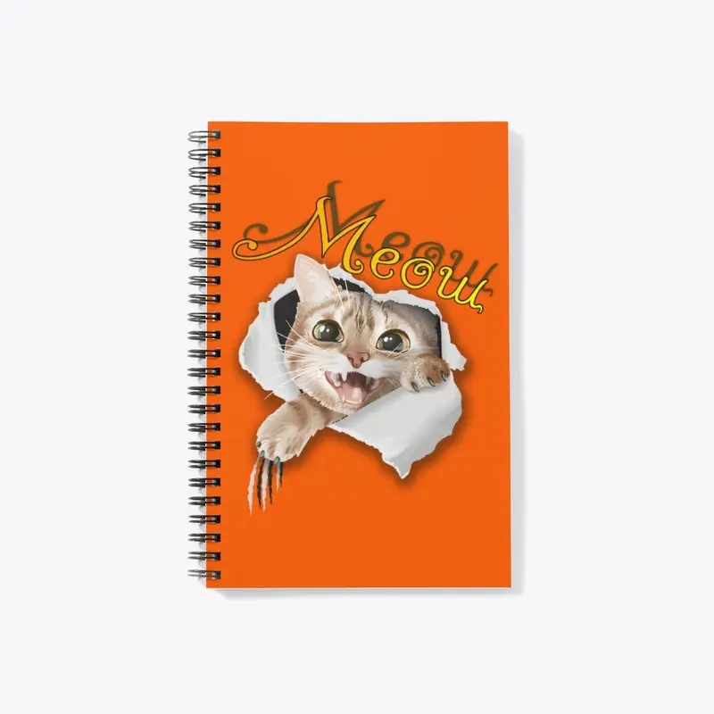 meow cat A funny design