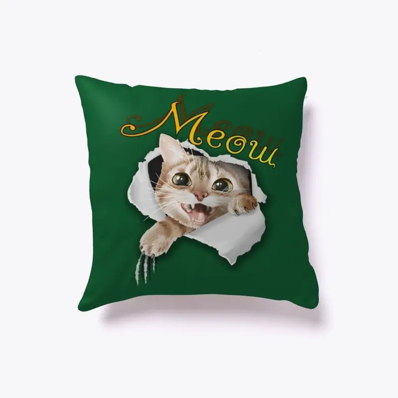 meow cat A funny design