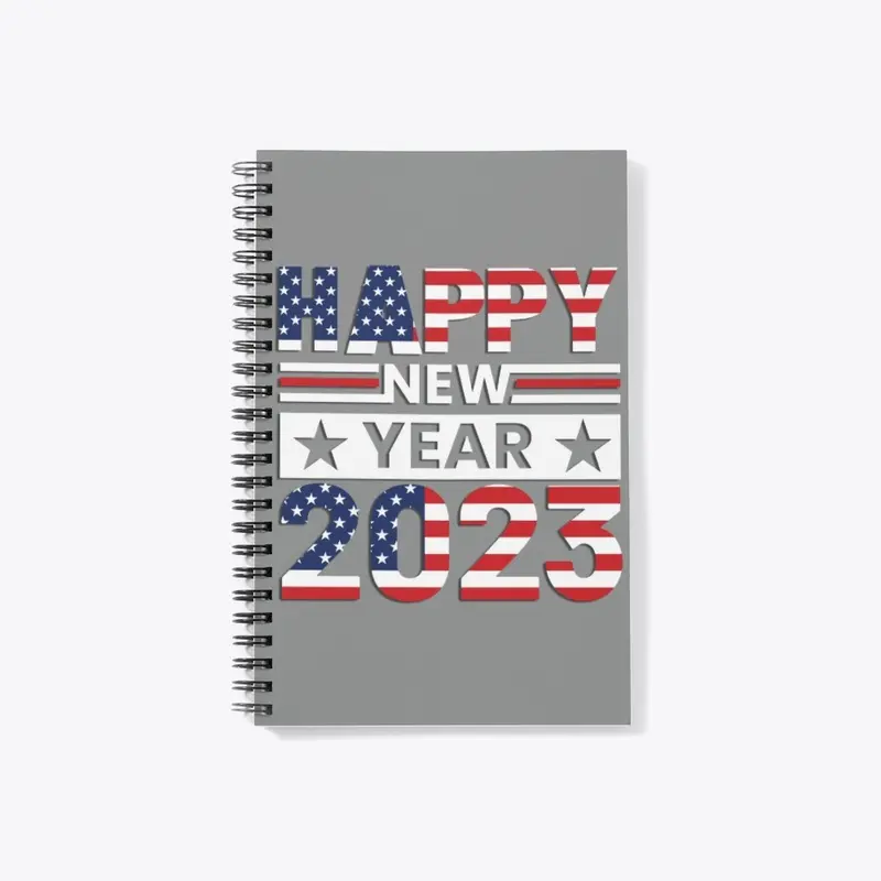 Happy New Year 2023 USA Flag DESIGN