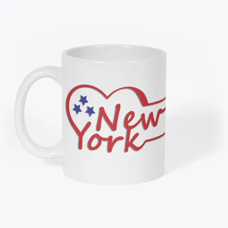 New York with heart or love design